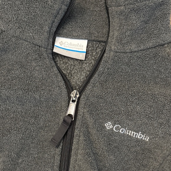 Columbia Charcoal Benton Springs Full Zip Fleece Jacket - Picture 2 of 4